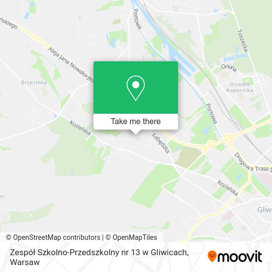 Zespół Szkolno-Przedszkolny nr 13 w Gliwicach map