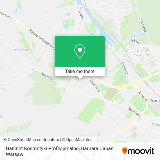 Gabinet Kosmetyki Profesjonalnej Barbara Caban map