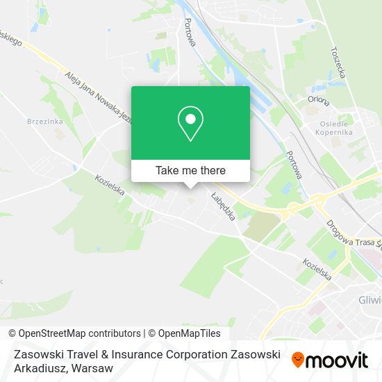 Карта Zasowski Travel & Insurance Corporation Zasowski Arkadiusz