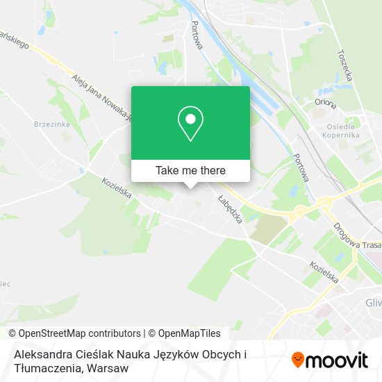 Aleksandra Cieślak Nauka Języków Obcych i Tłumaczenia map