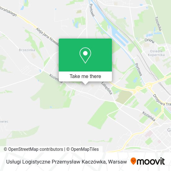 Карта Usługi Logistyczne Przemysław Kaczówka