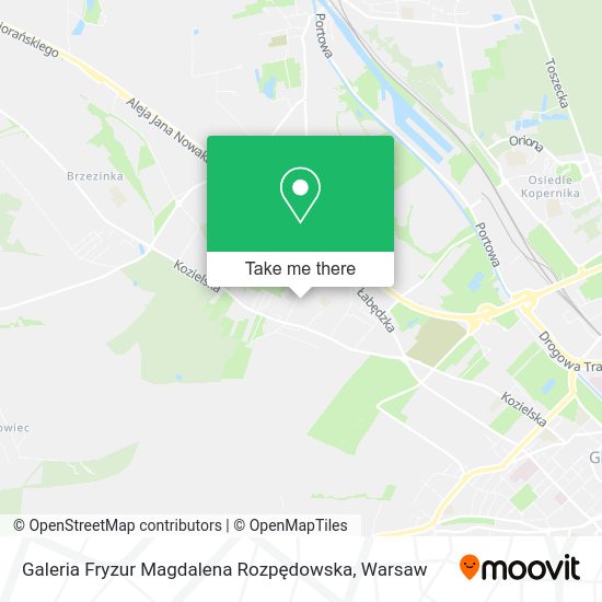 Galeria Fryzur Magdalena Rozpędowska map