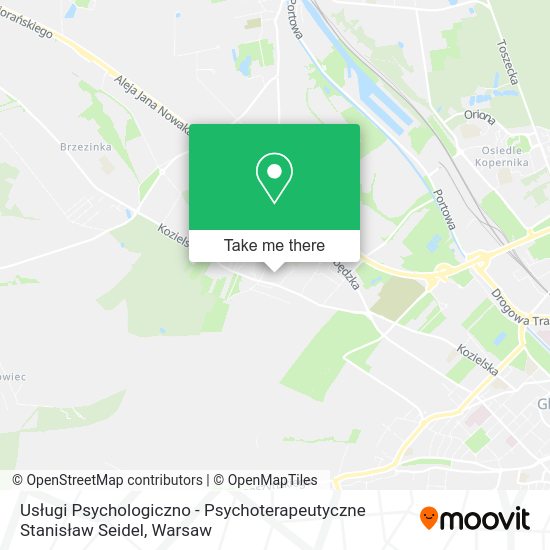 Usługi Psychologiczno - Psychoterapeutyczne Stanisław Seidel map