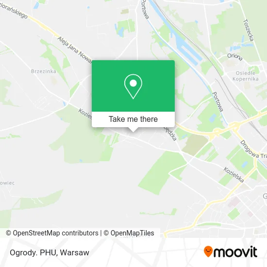 Карта Ogrody. PHU