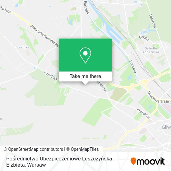 Pośrednictwo Ubezpieczeniowe Leszczyńska Elżbieta map