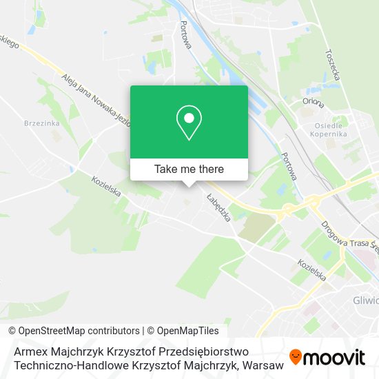 Armex Majchrzyk Krzysztof Przedsiębiorstwo Techniczno-Handlowe Krzysztof Majchrzyk map