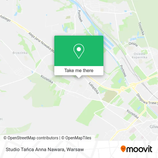 Карта Studio Tańca Anna Nawara