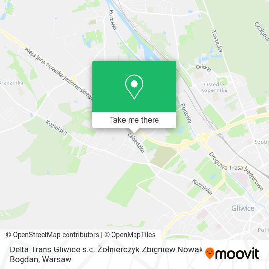 Delta Trans Gliwice s.c. Żołnierczyk Zbigniew Nowak Bogdan map