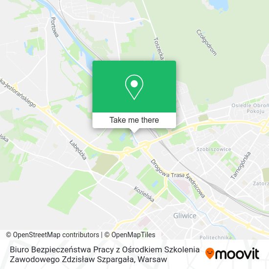 Biuro Bezpieczeństwa Pracy z Ośrodkiem Szkolenia Zawodowego Zdzisław Szpargała map