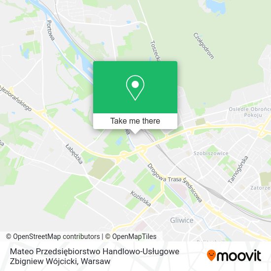 Mateo Przedsiębiorstwo Handlowo-Usługowe Zbigniew Wójcicki map