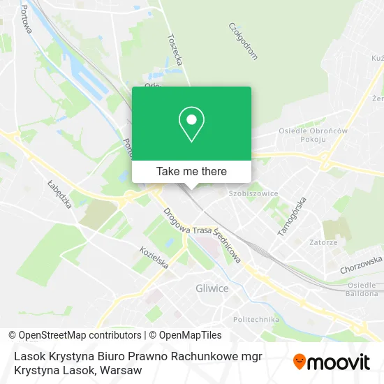 Карта Lasok Krystyna Biuro Prawno Rachunkowe mgr Krystyna Lasok