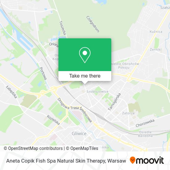 Aneta Copik Fish Spa Natural Skin Therapy map