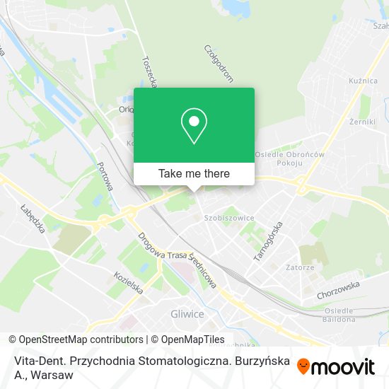 Vita-Dent. Przychodnia Stomatologiczna. Burzyńska A. map