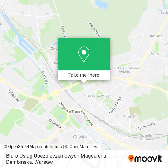 Biuro Uslug Ubezpieczeniowych Magdalena Dembinska map