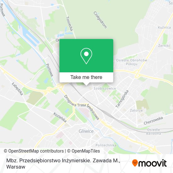 Mbz. Przedsiębiorstwo Inżynierskie. Zawada M. map