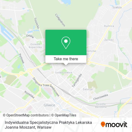 Карта Indywidualna Specjalistyczna Praktyka Lekarska Joanna Moszant