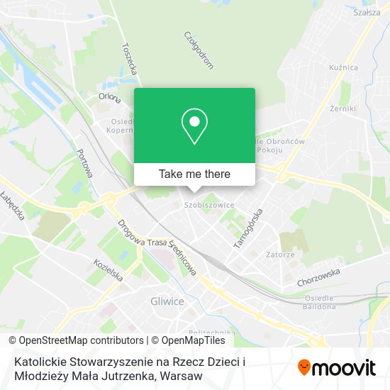 Katolickie Stowarzyszenie na Rzecz Dzieci i Młodzieży Mała Jutrzenka map