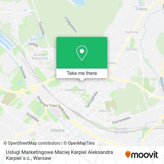 Usługi Marketingowe Maciej Karpiel Aleksandra Karpiel s.c. map