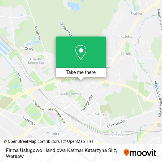 Firma Usługowo Handlowa Katmar Katarzyna Śliż map