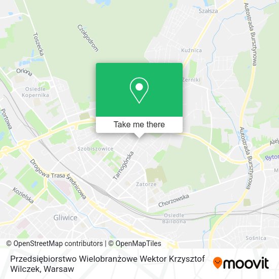 Przedsiębiorstwo Wielobranżowe Wektor Krzysztof Wilczek map