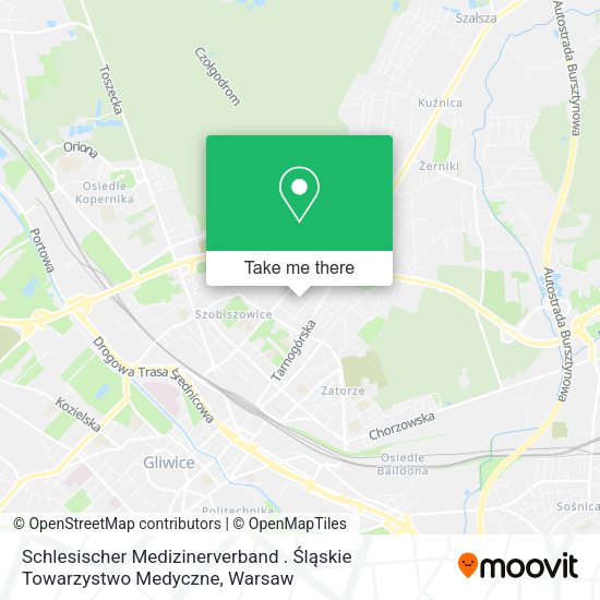 Schlesischer Medizinerverband . Śląskie Towarzystwo Medyczne map