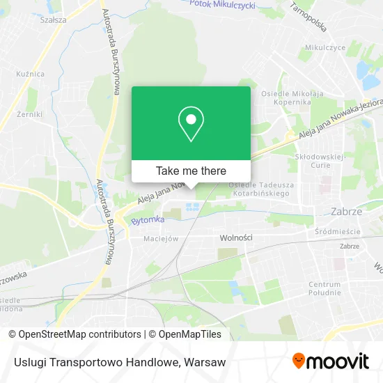 Карта Uslugi Transportowo Handlowe