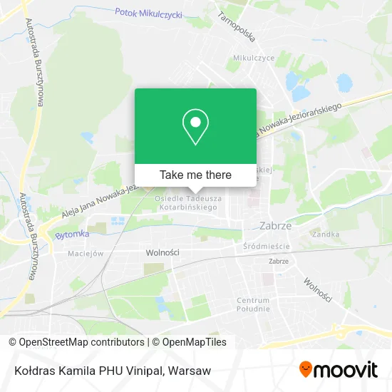 Карта Kołdras Kamila PHU Vinipal