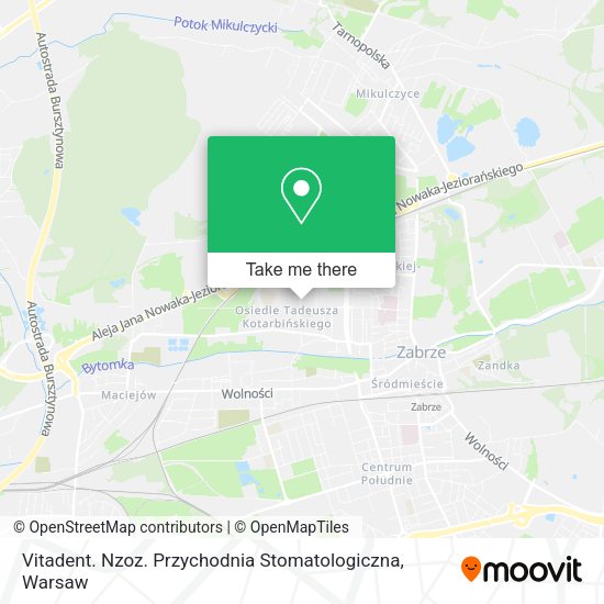 Vitadent. Nzoz. Przychodnia Stomatologiczna map