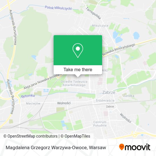 Magdalena Grzegorz Warzywa-Owoce map