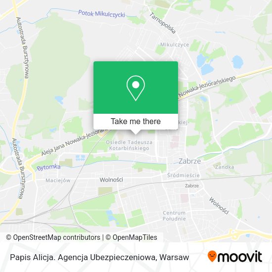 Papis Alicja. Agencja Ubezpieczeniowa map