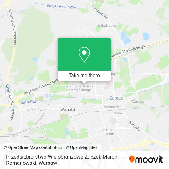 Przedsiębiorstwo Wielobranżowe Żaczek Marcin Romanowski map