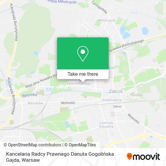 Kancelaria Radcy Prawnego Danuta Gogolińska Gajda map