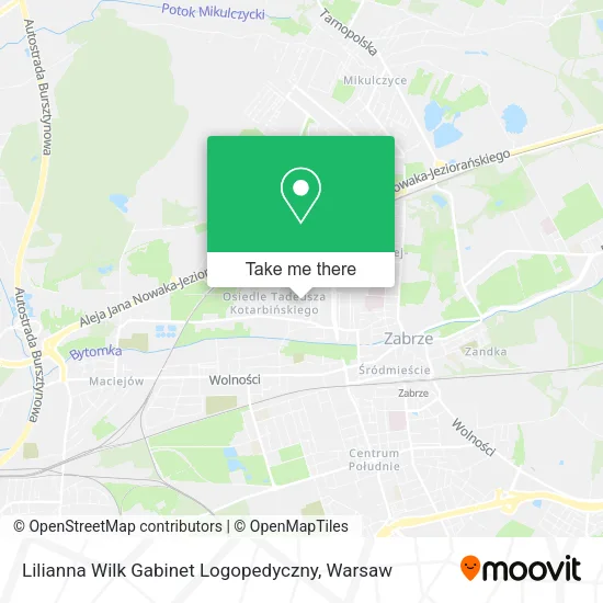 Lilianna Wilk Gabinet Logopedyczny map
