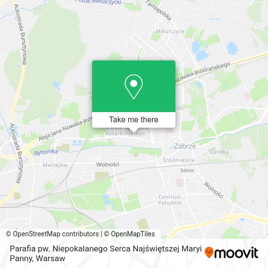 Parafia pw. Niepokalanego Serca Najświętszej Maryi Panny map