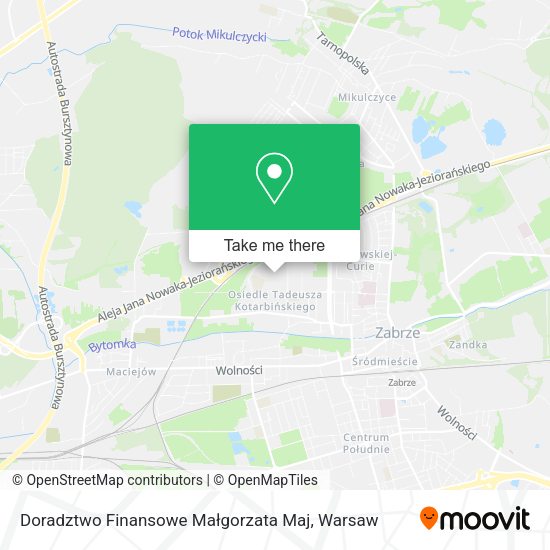 Doradztwo Finansowe Małgorzata Maj map