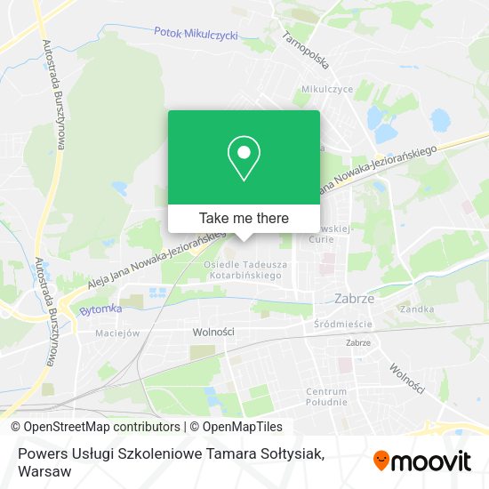 Powers Usługi Szkoleniowe Tamara Sołtysiak map