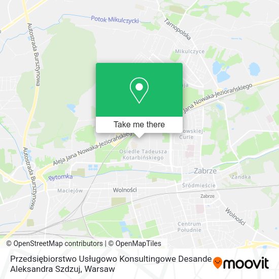 Przedsiębiorstwo Usługowo Konsultingowe Desande Aleksandra Szdzuj map