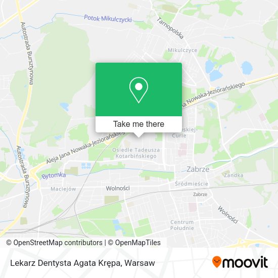 Lekarz Dentysta Agata Krępa map