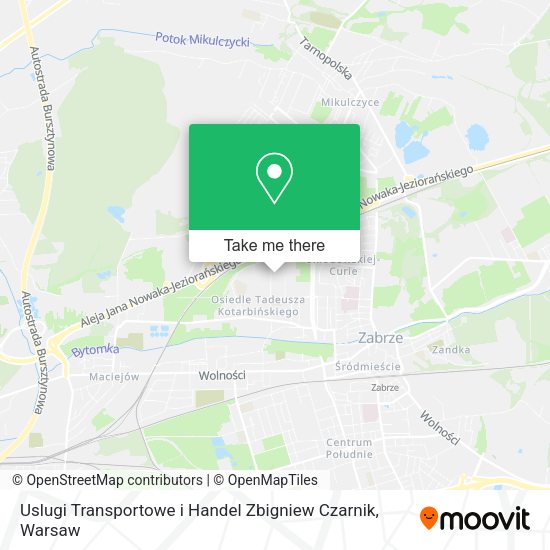 Uslugi Transportowe i Handel Zbigniew Czarnik map