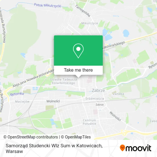 Карта Samorząd Studencki Wlz Sum w Katowicach