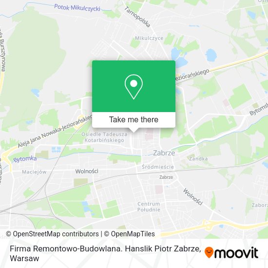 Firma Remontowo-Budowlana. Hanslik Piotr Zabrze map