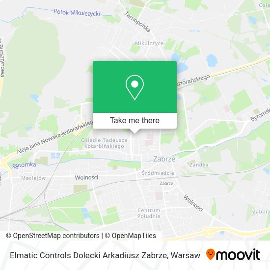 Elmatic Controls Dolecki Arkadiusz Zabrze map