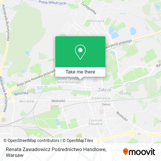 Renata Zawadowicz Pośrednictwo Handlowe map