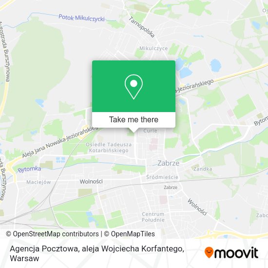 Agencja Pocztowa, aleja Wojciecha Korfantego map