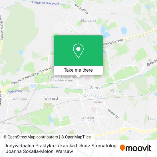 Indywidualna Praktyka Lekarska Lekarz Stomatolog Joanna Sokalla-Melon map