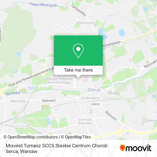 Misvest Tomasz SCCS Slaskie Centrum Chorob Serca map