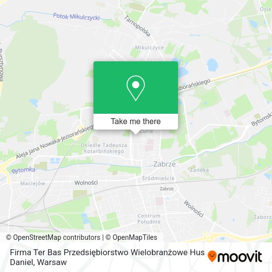 Firma Ter Bas Przedsiębiorstwo Wielobranżowe Hus Daniel map