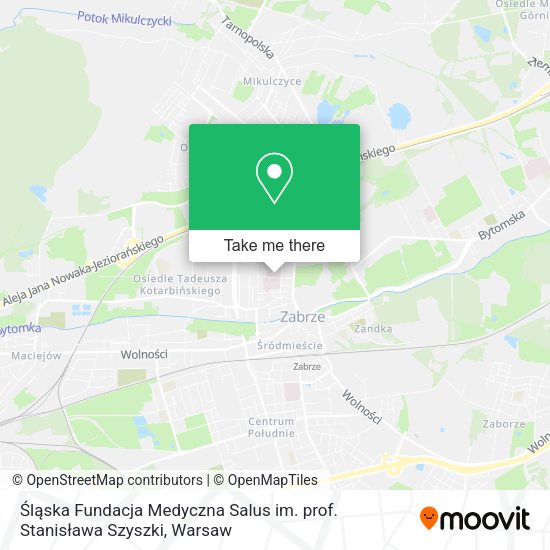 Śląska Fundacja Medyczna Salus im. prof. Stanisława Szyszki map