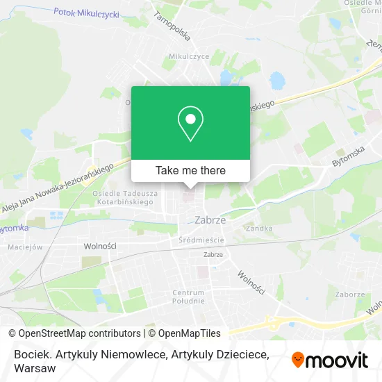 Карта Bociek. Artykuly Niemowlece, Artykuly Dzieciece