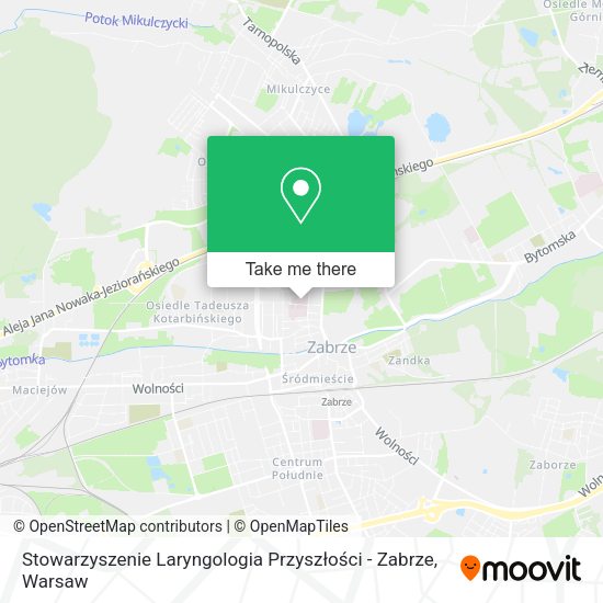 Stowarzyszenie Laryngologia Przyszłości - Zabrze map